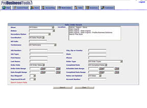 Customer Sales Order Search