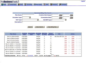 Recurring Billing Plan Search