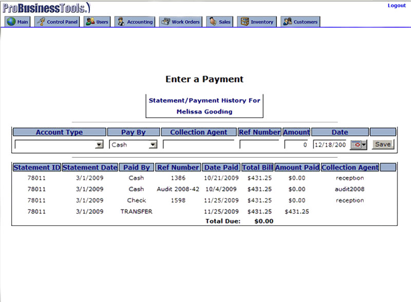 billing statement forms. Recurring Billing Software –