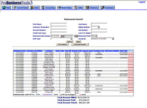 Billing Statement Search